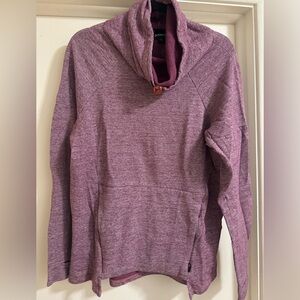 Betabrand Cowl-neck Heather sweatshirt